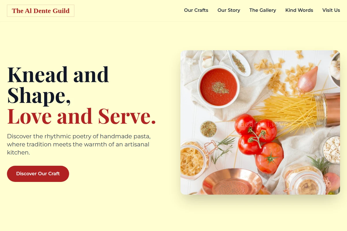 Kneading Italian Food